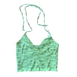 Garage Green Halter Top